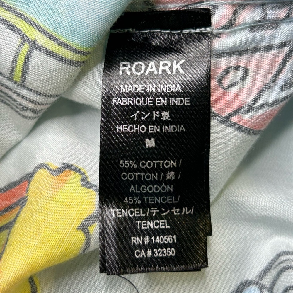 Roark Hinano Gonzo Luau Shirt Men's Medium NWT TIKI Hawaiian Resortwear Beach - Picture 13 of 15